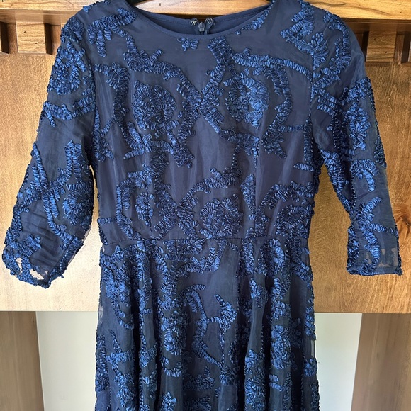 Dainty Jewells Midnight Blue Lace Dress - Picture 3 of 4